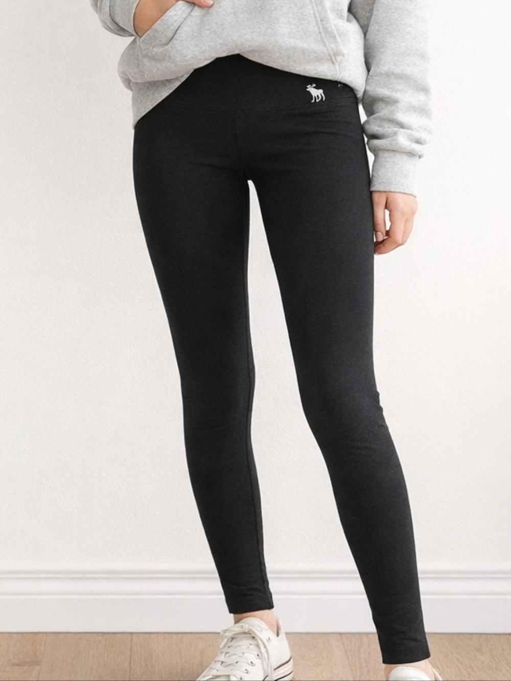 Abercrombie Kids Black Leggings Size 15/16 Youth Stretch High Waist